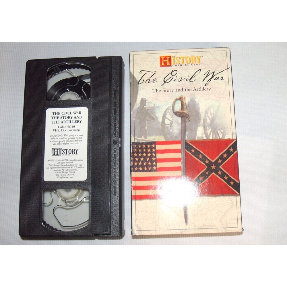 The Civil War The Story And The Artillery (VHS, 1994/2003) History Channel Club